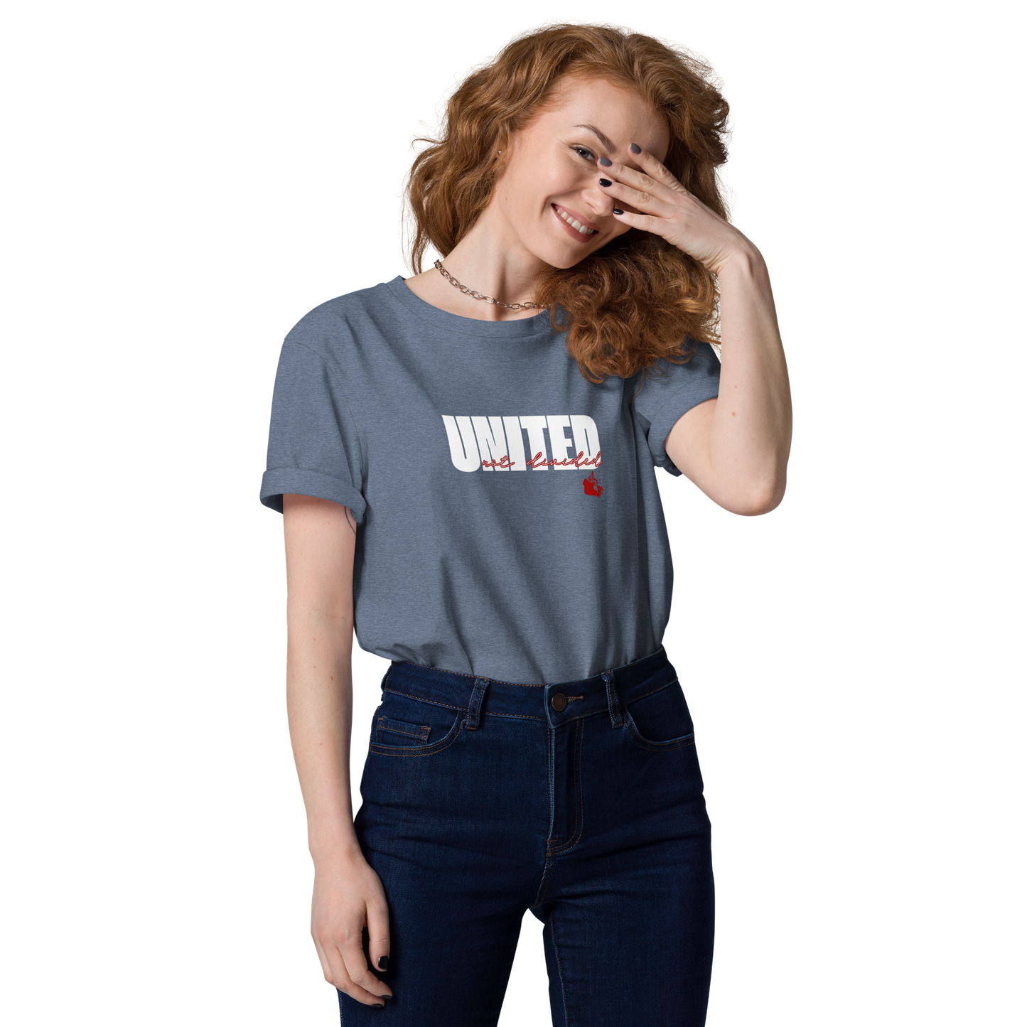 United not Divided Canada - Unisex Organic Cotton - On Dark Colored Tee 👕