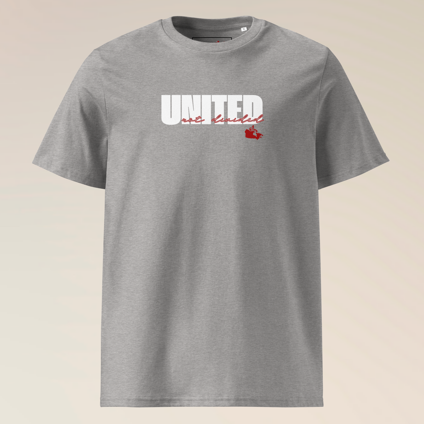 United not Divided Canada - Unisex Organic Cotton - On Dark Colored Tee 👕