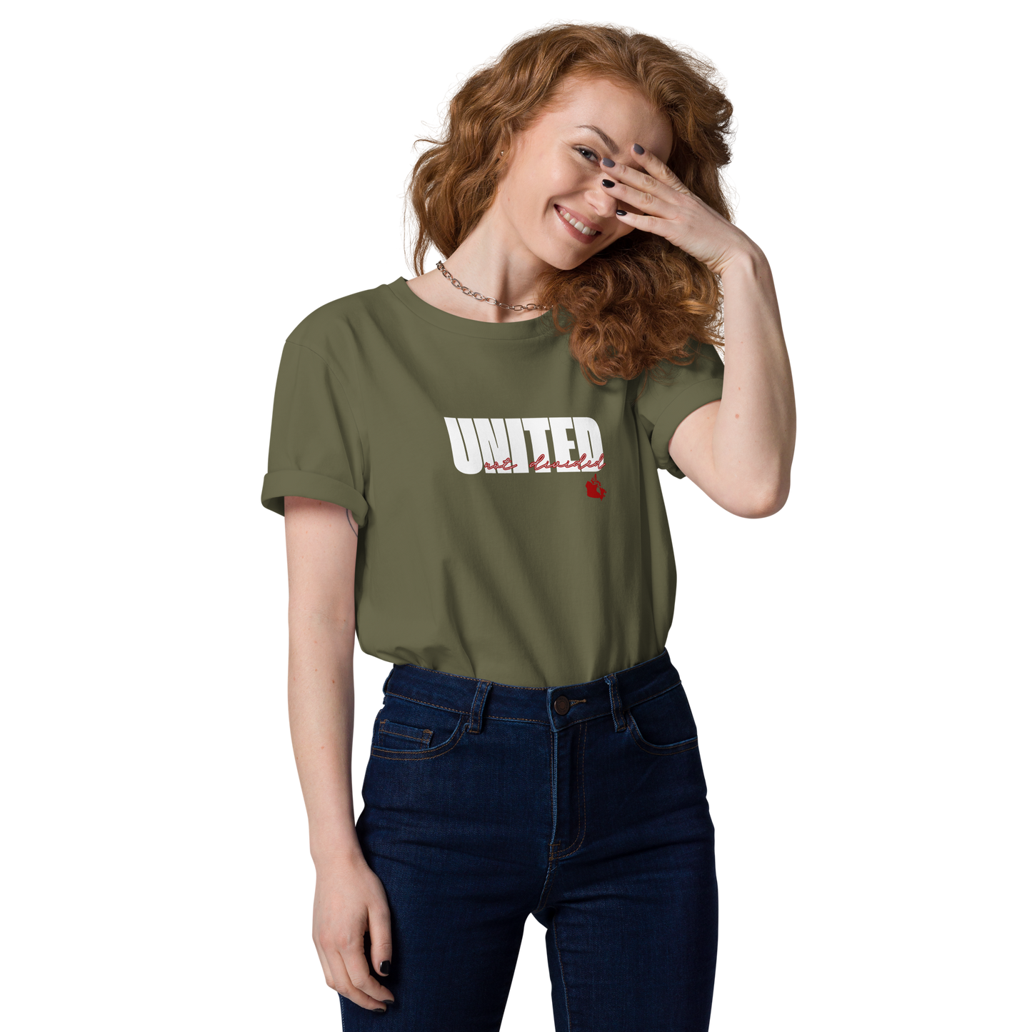 United not Divided Canada - Unisex Organic Cotton - On Dark Colored Tee 👕