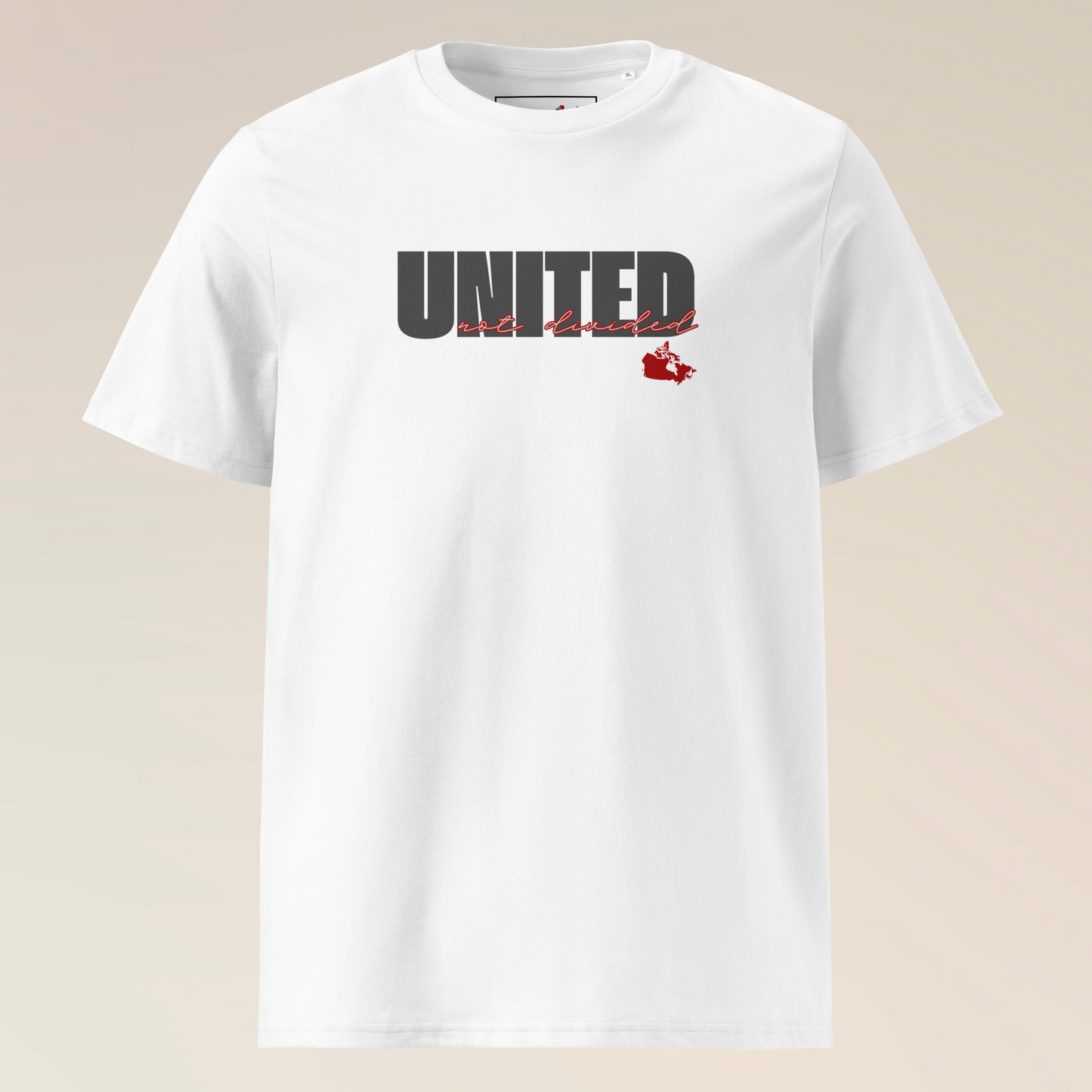 United not Divided - Unisex Organic Cotton - On Light Colored Tee 👕